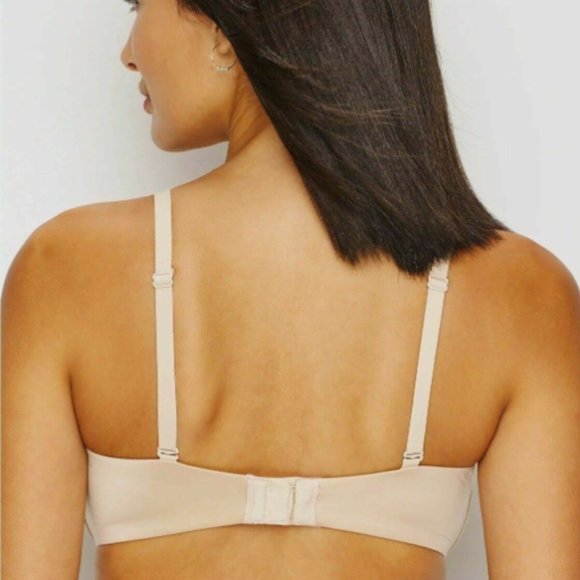 MAIDENFORM DreamWire No-Poke Push-Up Bra Convertible DM0066 Size 32C - Nude NWT - Picture 3 of 8
